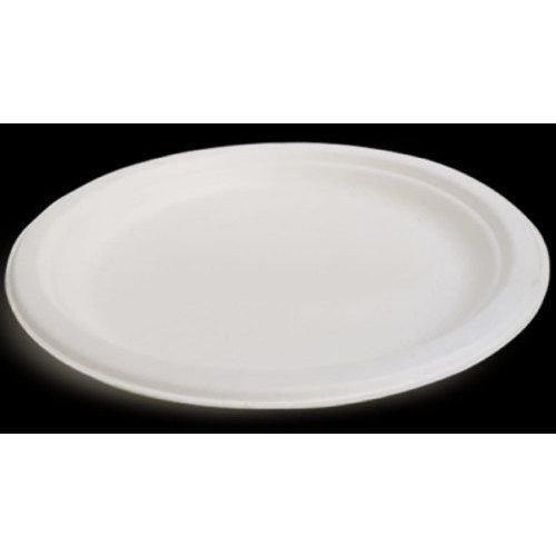 White And Brown Eco Sense Oval Disposable Plate