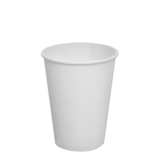 White And Brown Plain Disposable Coffee Cup