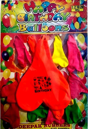 Multi Color Birthday Set Latex Rubber Balloon