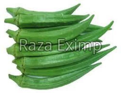 Fresh Organic Green Lady Finger - 100% Natural Quality for Cooking | Preserved in Cool & Dry Places, Chopped Form, Large Size