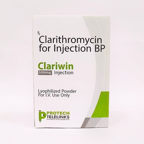  क्लेरिथ्रोमाइसिन इंजेक्शन बीपी क्लेरिविन 500 मिलीग्राम इंजेक्शन 