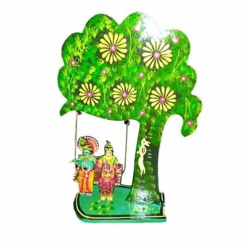 Hand Painted Handicraft Radha Krishna Jhula