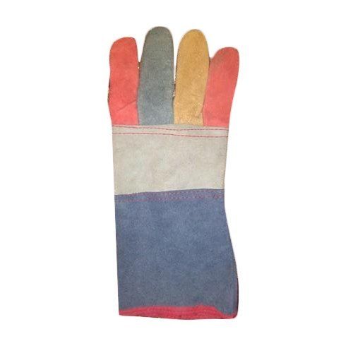 Multicolor Industrial Safety Leather Hand Gloves