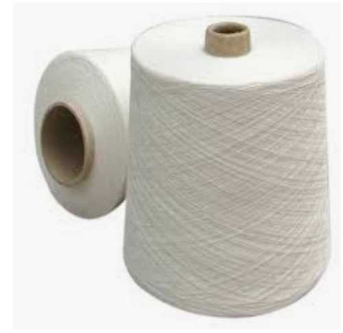 White Cotton Yarn Roll Plain