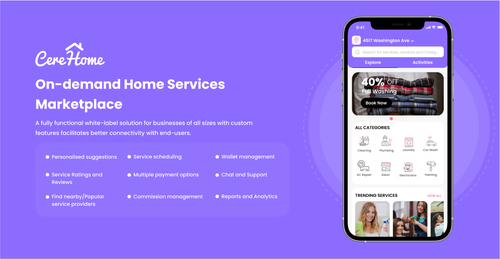 CereHome - On-demand Home Services Marketplace By Cerebrum Infotech