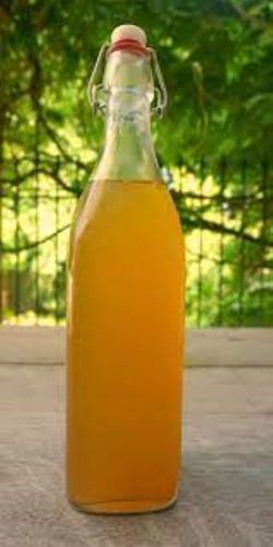 Ginger Soft Drink Concentrate - 100% Pure Pale Yellow Liquid | Low Sugar, High Fiber, Sour Taste in Glass Bottle