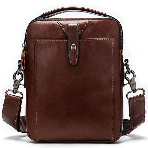 Men Brown Fashion Leather Shoulder Bags