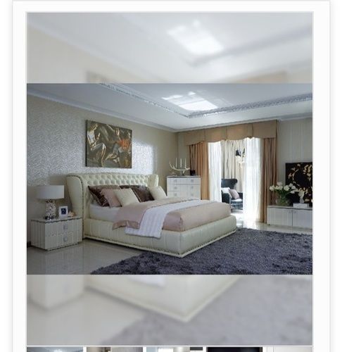 Designer Plain Cushioned Bed