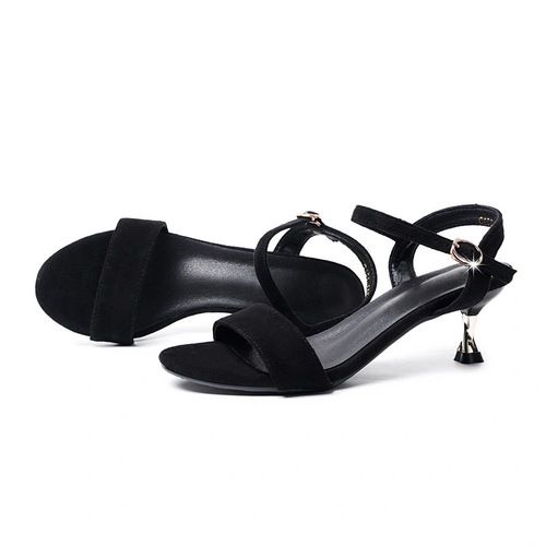 Ladies Fashion Black High Heels Sandals