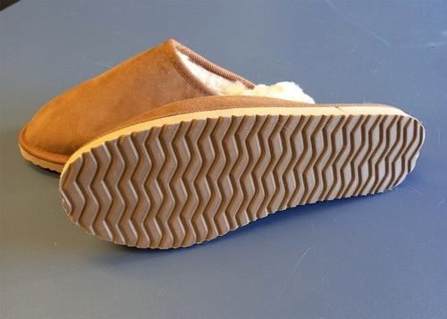 Brown Light In Weight Sheepskin Winter Slippers