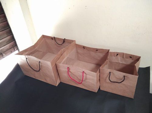 Brown Plain Cake Delivery Bags