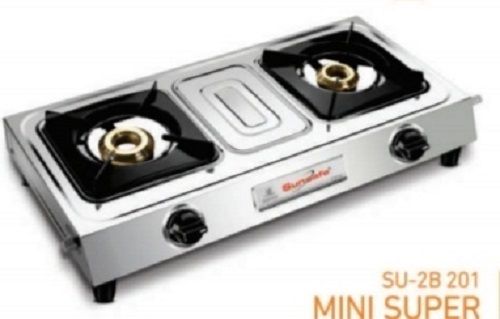 Manual Double Burner Gas Stove Su 2B-201 Mini Super