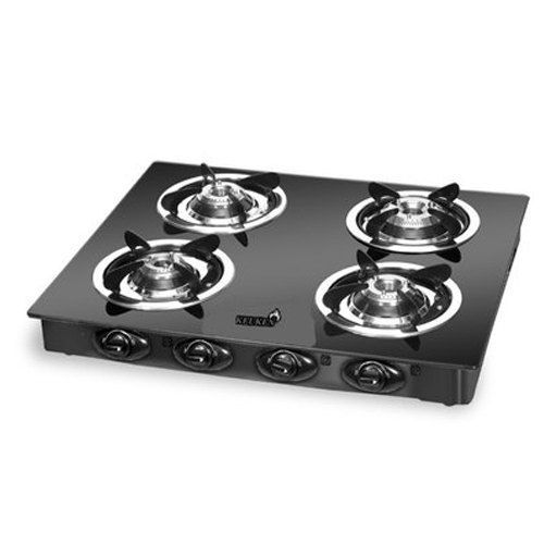 Glass Top Four Burner Gas Stove No.Of Burners: 4