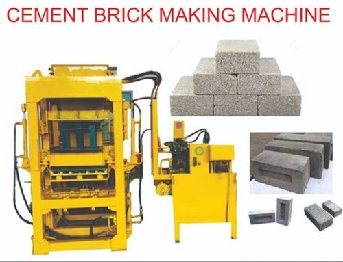 Yellow Heavy Duty Industrial Cement Brick Making Machine