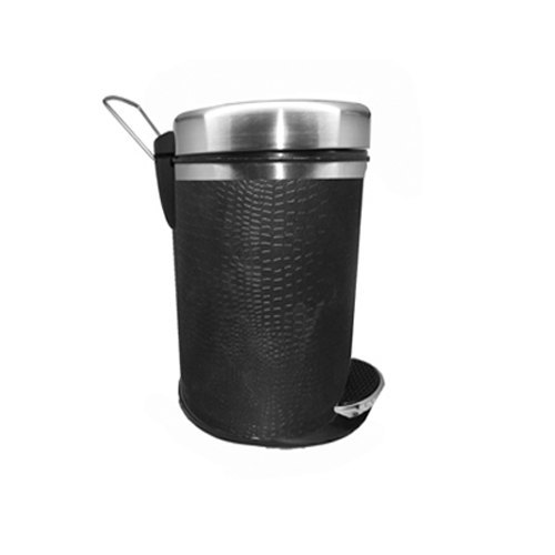 Leatherette Ss Pedal Bin