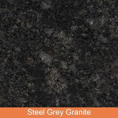 Polished Steel Grey Granite Slab Application: Countertop