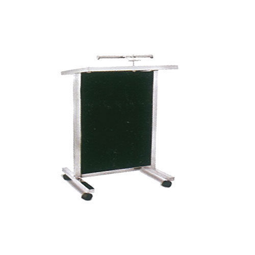 White And Green Premium Stainless Steel Podium