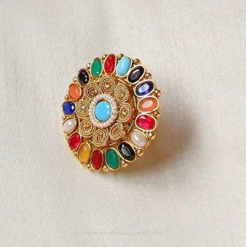 Multicolor Designer Party Wear Imitation Ring