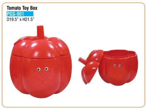  लाल रंग का टमाटर खिलौना बॉक्स 