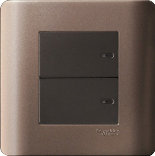 White Schneider Zencalo Flush Switch