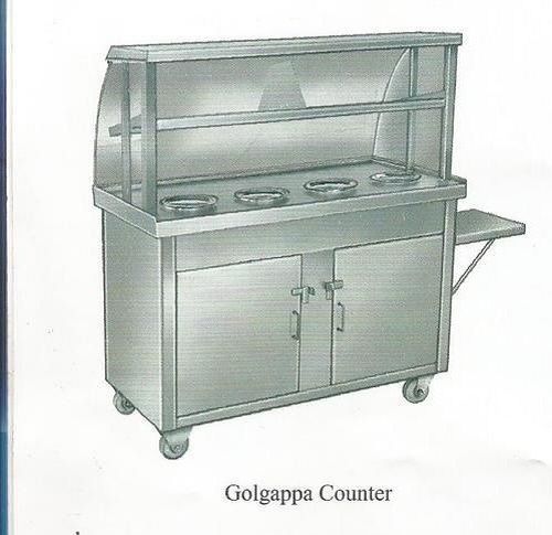 Silver Stainless Steel Gol Gappa Counter