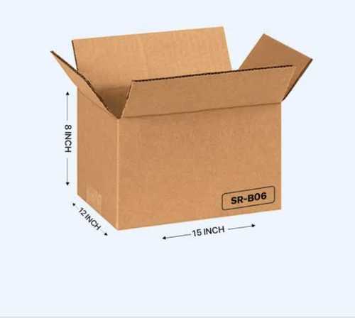 Brown 3 Ply Corrugated Box For Packaging