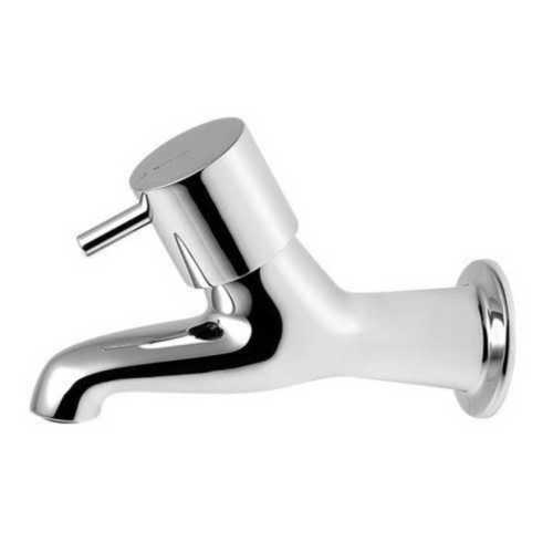 Round Chrome Plated Brass Bathroom Taps With Easy Installation