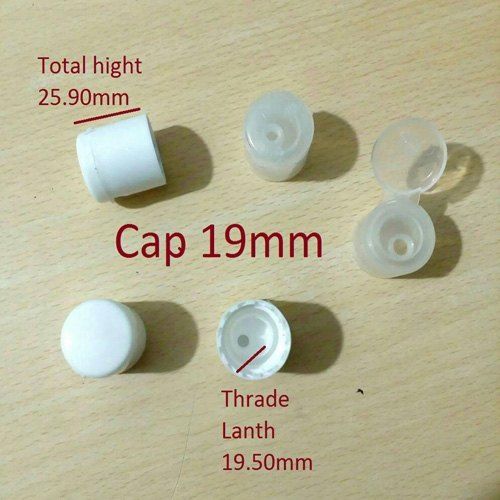 White Fine Finish Sanitizer Bottle Cap