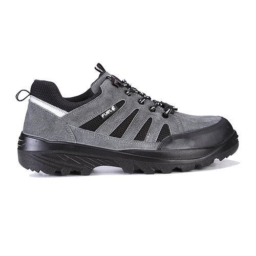 Black Low Ankle Leather Safety Shoes