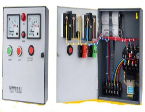 Metal Single Phase And Three Phase Electric Analog Meter Cum Submersible Control Panel Board