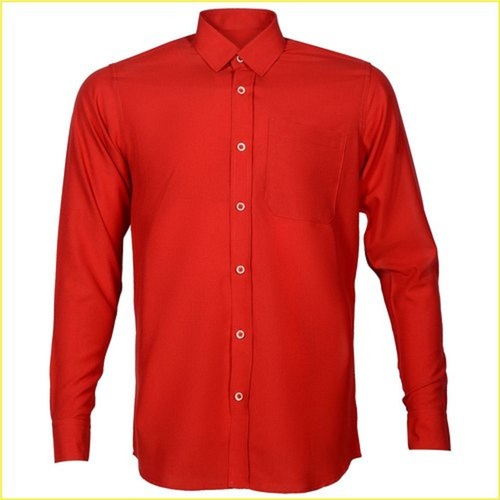 Office Wear Dark Red Formal Mens Polycotton Shirts Age Group: Adult at ...