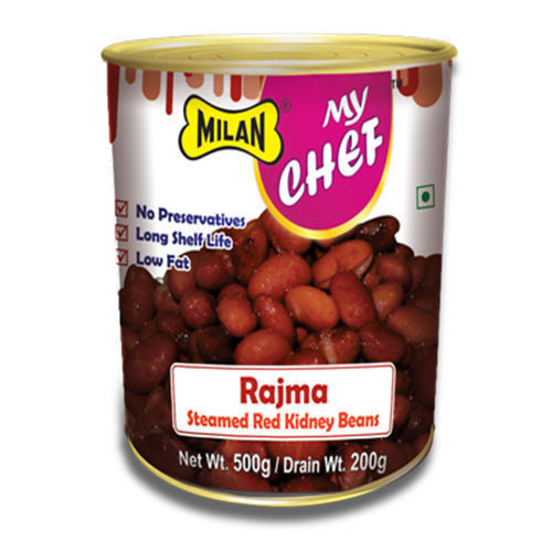 Steamed Red Kidney Beans, Rajma with Net Weight 500g, Drain Weight 200g