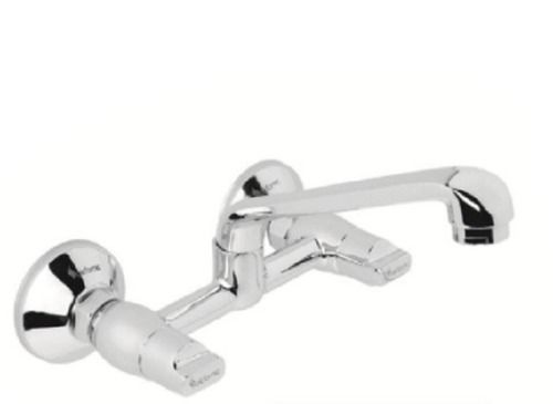 Stainless Steel Wall Mounted Sink Mixer With Swinging Spout