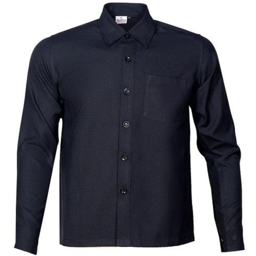 Working Staff Full Sleeve Plain Black Uniform Shirts Age Group: Adult