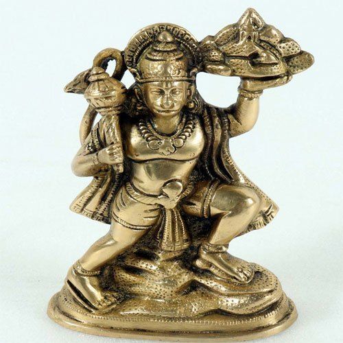 Durable Brass Flying Hanuman Idol