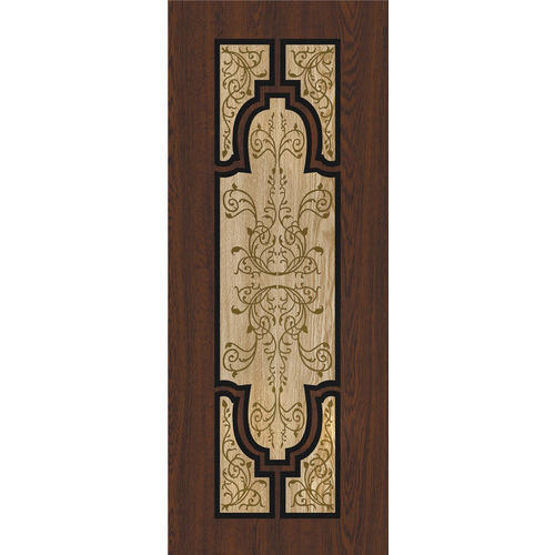 Contemporary Design Walnut Color Self Adhesive PVC Vinyl Door Sticker