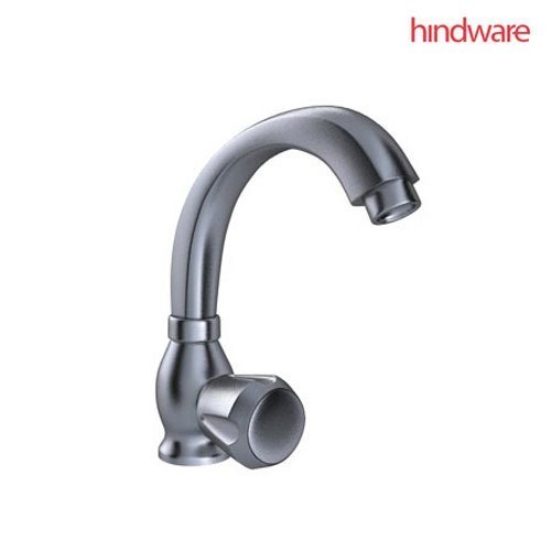 Round Contessa Plus Table Mounted Sink Cock With Casted Swinging Spout