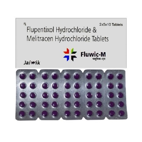 Jaiwik Fluwic-m Flupentixol हाइड्रोक्लोराइड और मेलिट्रासेन हाइड्रोक्लोराइड टैबलेट