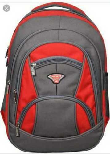 Red School Bag With Adjustable Strap 