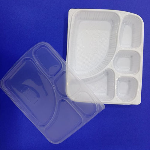 5 Compartment Mini Meals Trays With Lid