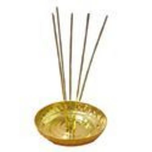 Golden Brass - Agarbatti Stand With Beautifully Looking Brass Plate