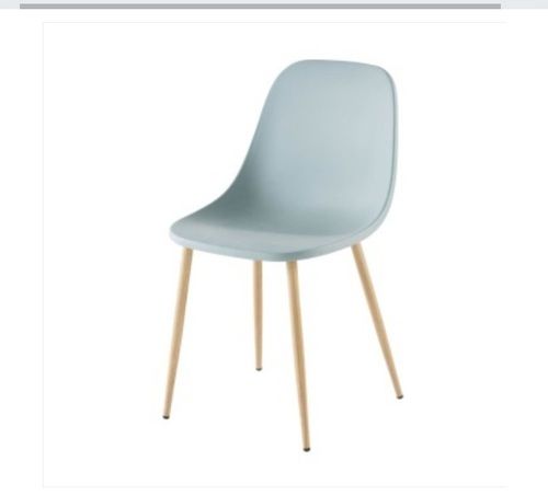 Contemporary Iron Wood Leg Chair