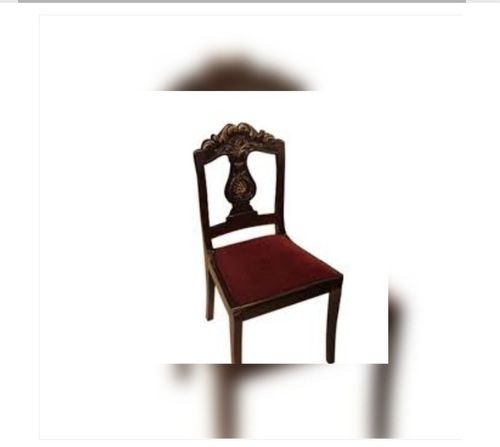 Dark Red Color Wood Dining Chairs