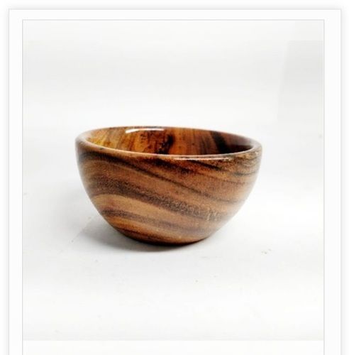 Handmade Small Plain Style Wooden Bowl