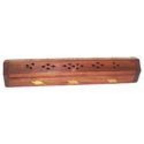 Brown Om Bhakti Wooden Agarbatti Stand