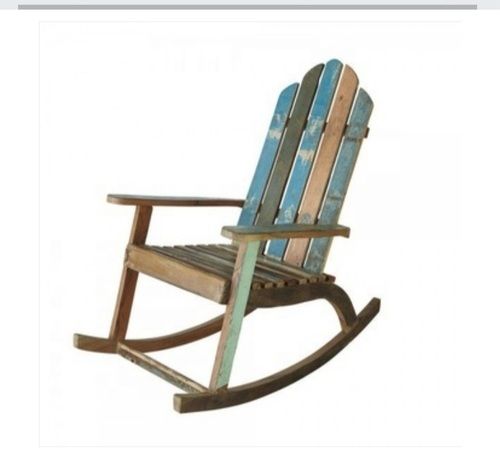 Various Reclaimed Rustic Solid Wood Natural Colour Finish Rocking Chair