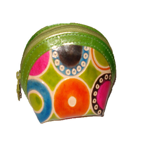 Multicolor Round Zipper Leather Coin Purse at Best Price in Kolkata | Banka  International