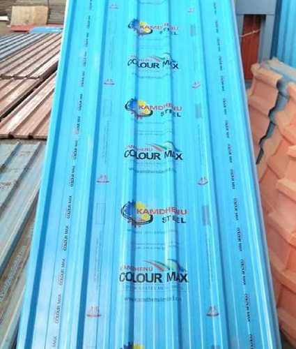 Plain Sky Blue Frp Polished Roofing Sheet