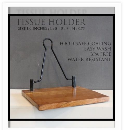 Wood Water Resistant Wooden Napkin Holder