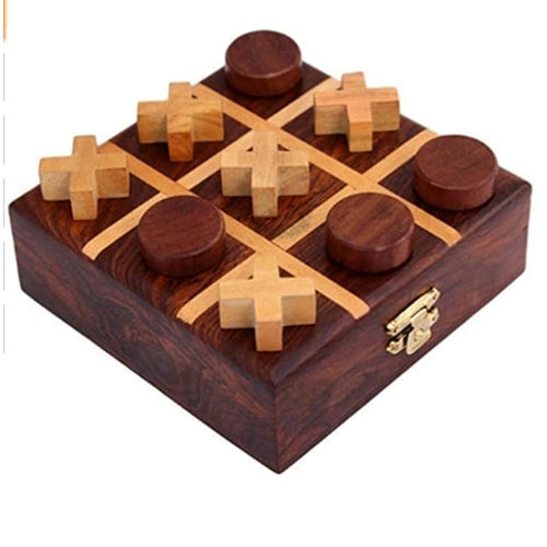 Wooden Handicraft Tic Tac Toe Game